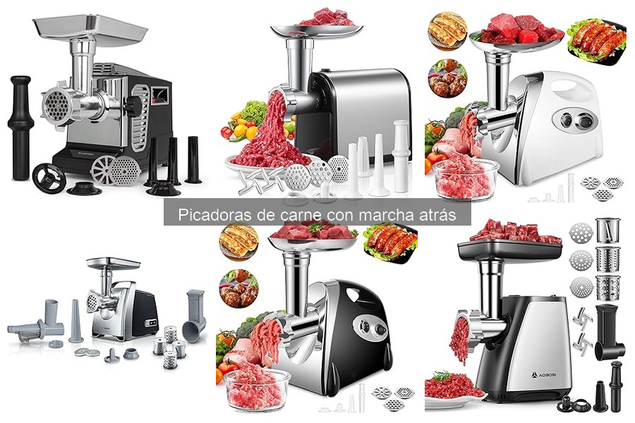 Comparativa de picadoras de carne con marcha atrás