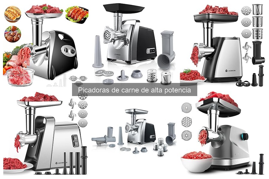Comparativa de Picadoras de Carne de Alta Potencia
