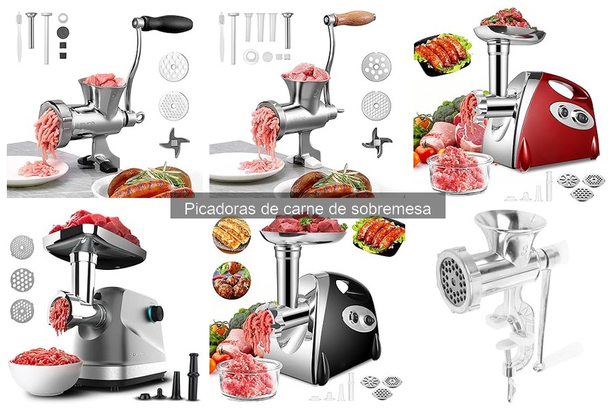 Comparativa de Picadoras de Carne de Sobremesa: Marcas Populares