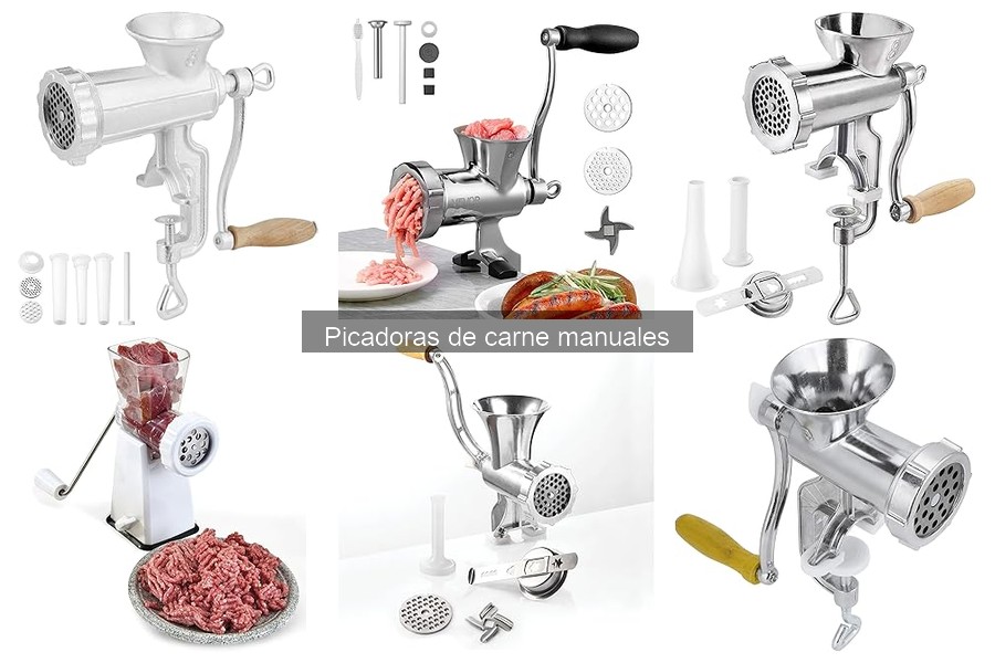 Comparativa de Picadoras de Carne Manuales y Eléctricas