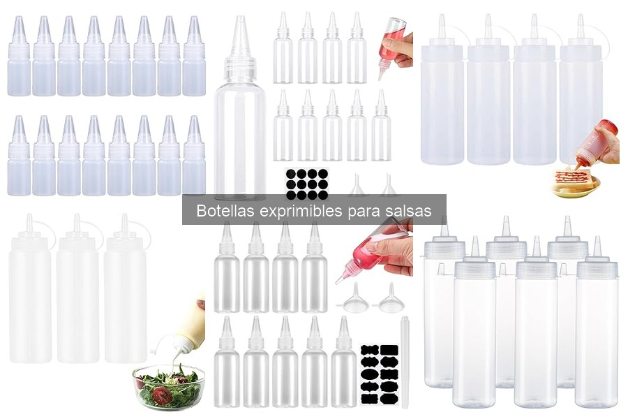 Comparativa de precios de botellas exprimibles para salsas