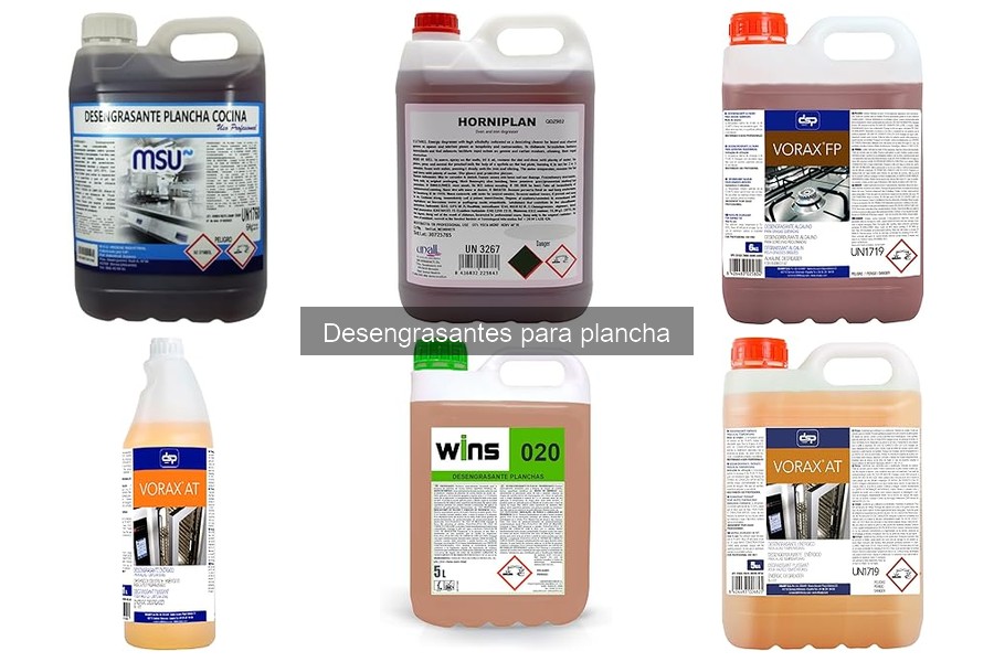 Comparativa de precios de desengrasantes para plancha