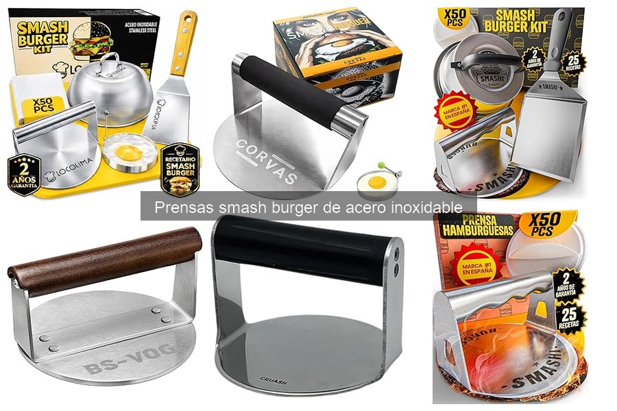Comparativa de Prensas Smash Burger: Acero Inoxidable vs. Aluminio
