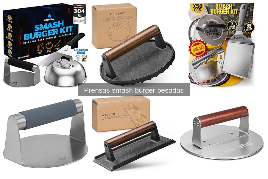 Comparativa de Prensas Smash Burger: Pesadas vs Ligeras