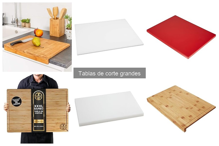 Comparativa de Tablas de Corte Grandes: Madera vs Plástico