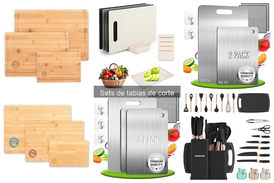Comparativa de tablas de corte: madera, plástico y vidrio