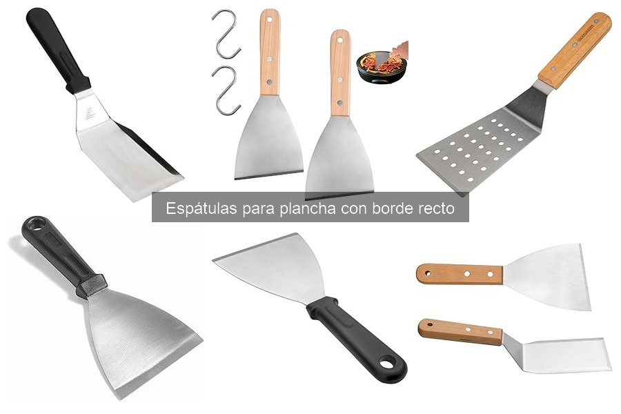 Comparativa: Espátulas de borde recto vs. redondeado
