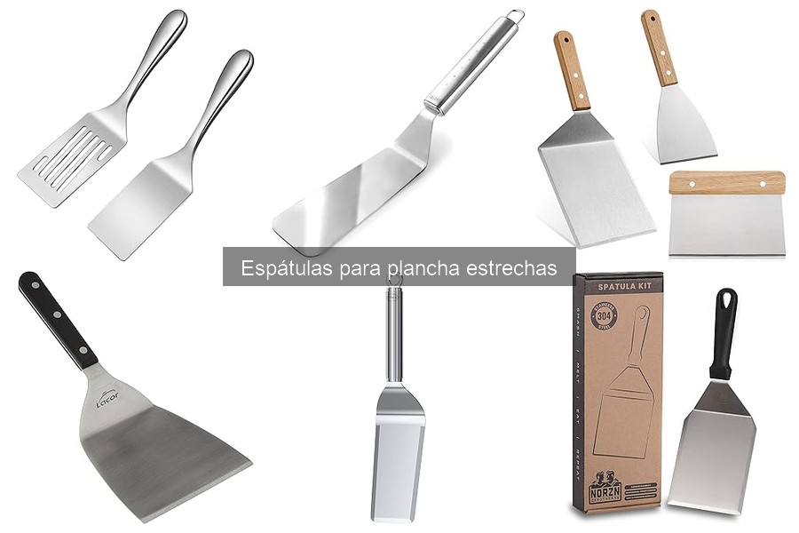 Comparativa: Espátulas estrechas vs anchas para plancha