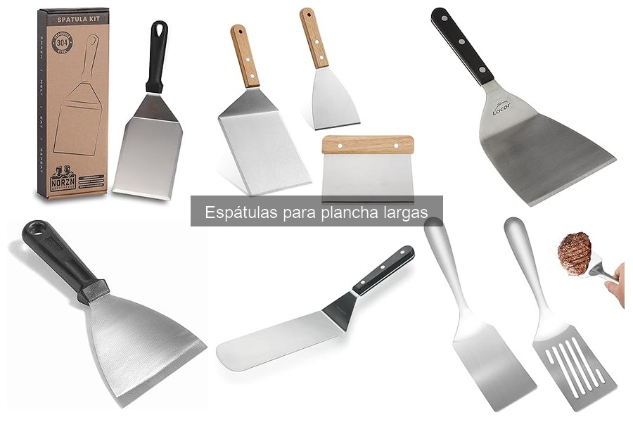 Comparativa: Espátulas largas para grill y planchas