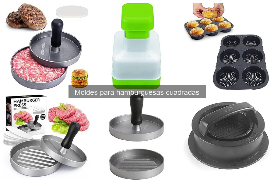 Comparativa: Moldes para hamburguesas cuadradas vs redondas