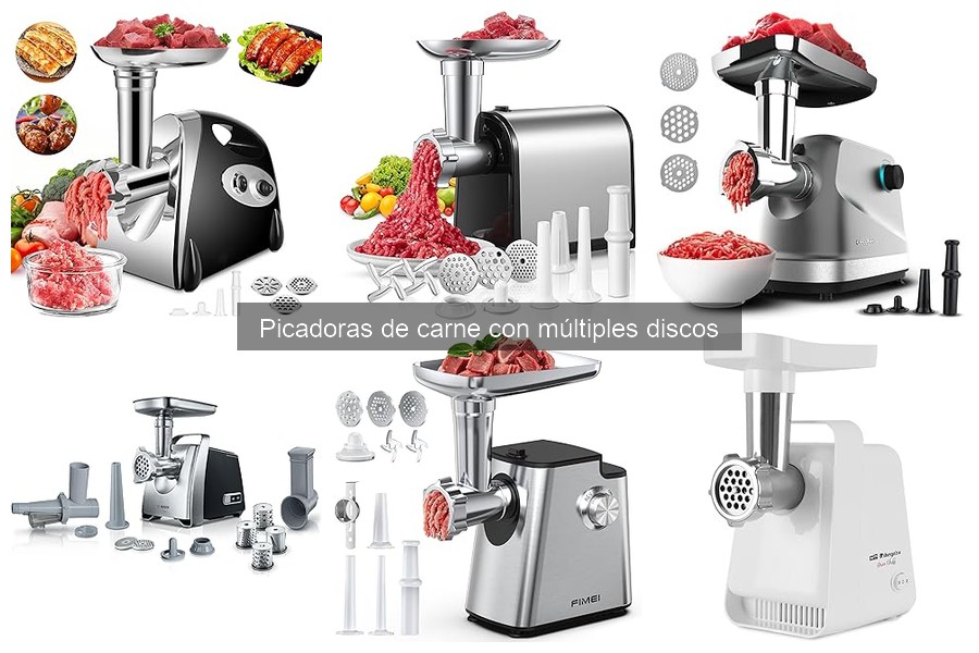 Comparativa: Picadoras de Carne con Múltiples Discos vs Convencionales