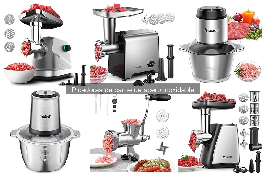 Comparativa: Picadoras de Carne de Acero Inoxidable vs Plástico