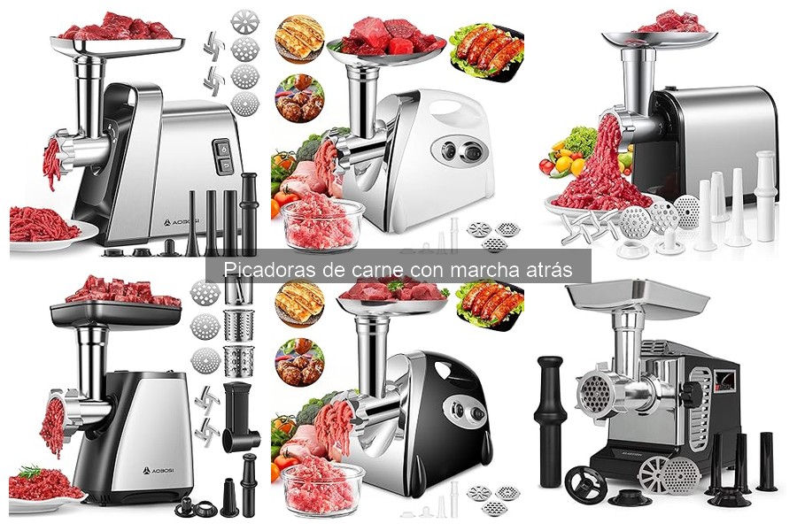 Comparativa: Picadoras de Carne Estándar vs. Marcha Atrás