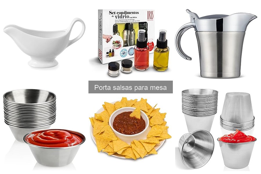 Comparativa: Porta salsas de acero inoxidable vs plástico