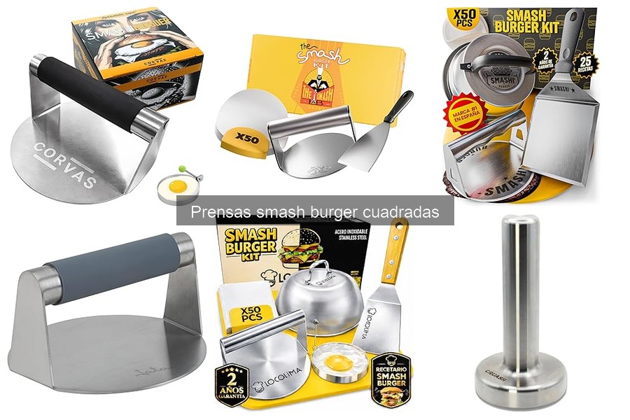 Comparativa: Prensas Smash Burger Cuadradas vs. Redondas