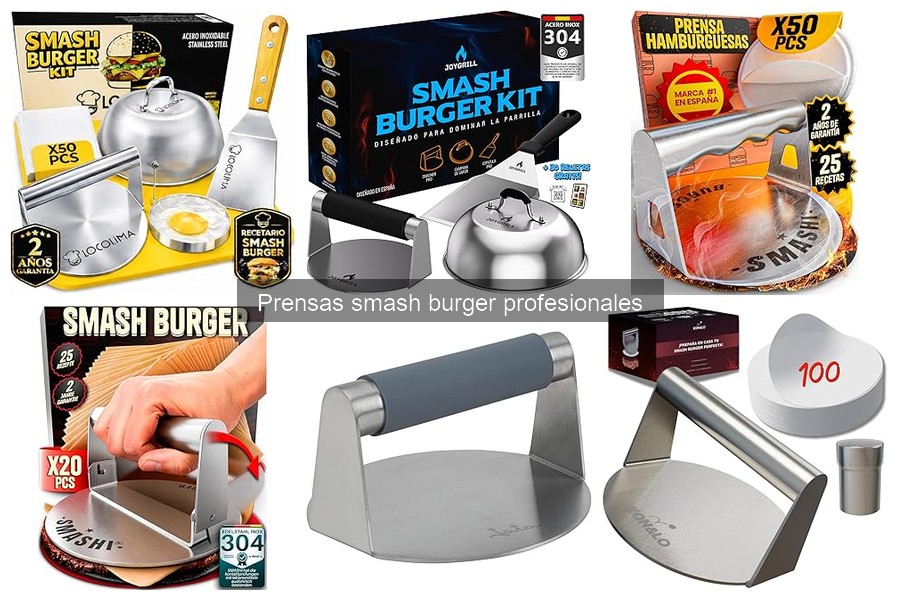 Comparativa: Prensas Smash Burger de Acero Inoxidable vs Hierro Fundido