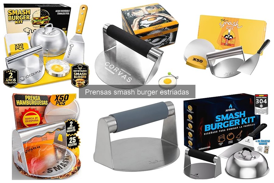 Comparativa: Prensas Smash Burger Estriadas vs Sin Estrías