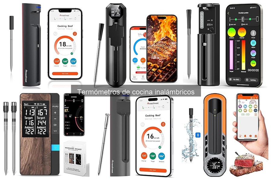 Comparativa: Termómetros de cocina inalámbricos vs con cable