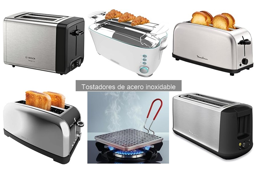 Comparativa: Tostadores de acero inoxidable vs plástico