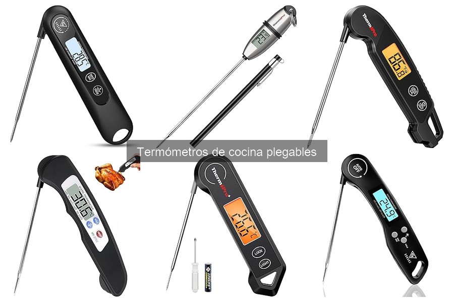 Compra termómetros de cocina plegables baratos y eficaces