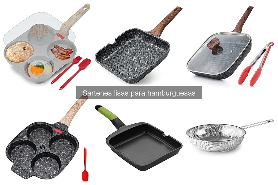 ¿Cuánto cuesta una sartén lisa para hamburguesas?