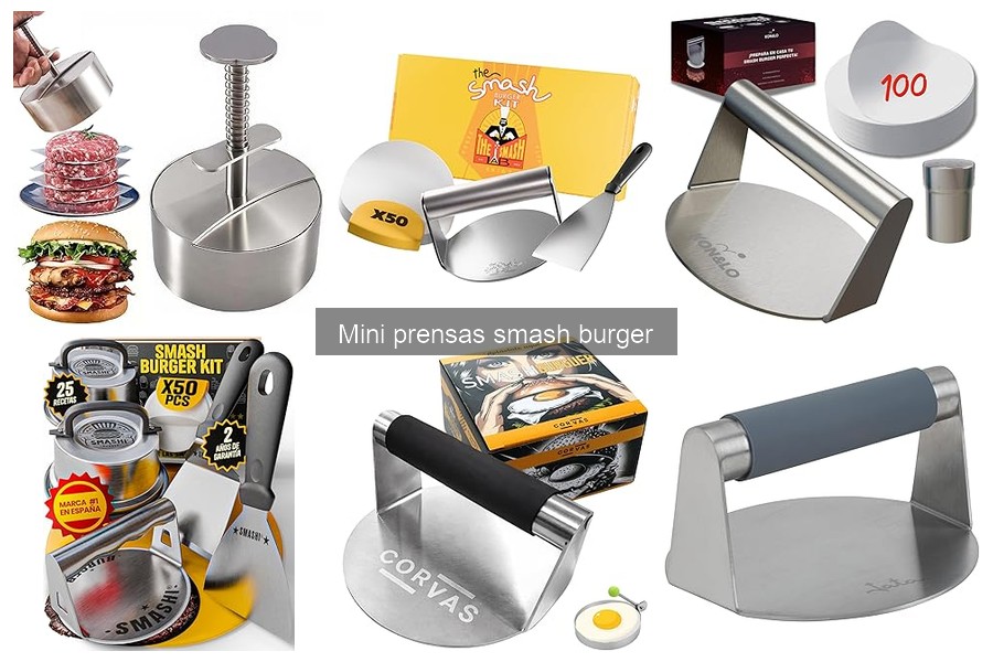 Deliciosas recetas de hamburguesas con mini prensa smash burger