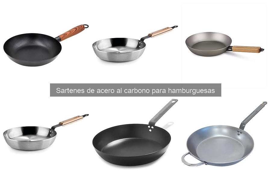 Descubre las sartenes de acero al carbono para hamburguesas