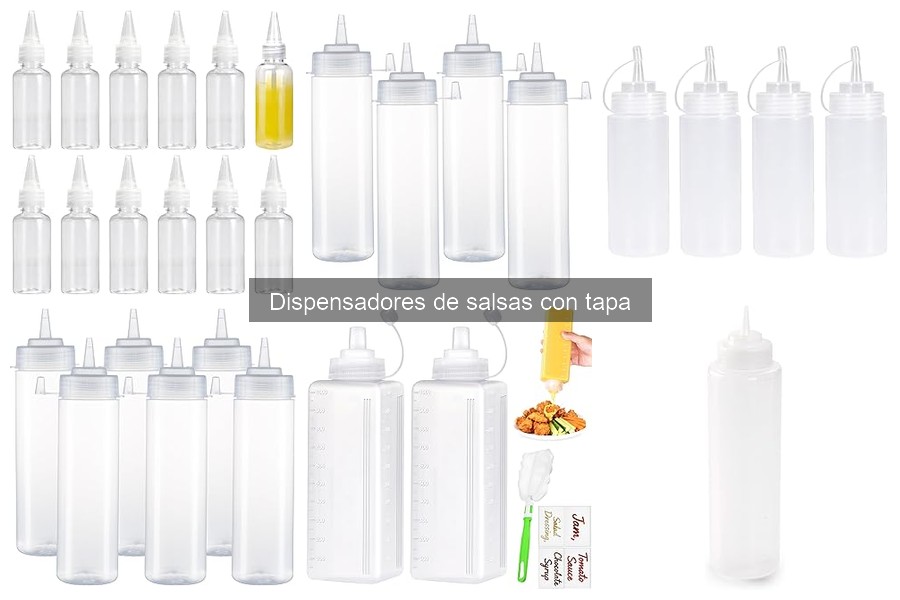 Dispensadores de salsas con tapa: características y usos