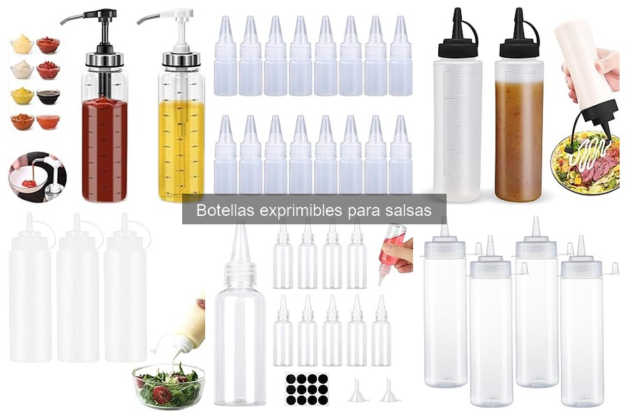 Dónde comprar botellas exprimibles para salsas fácilmente