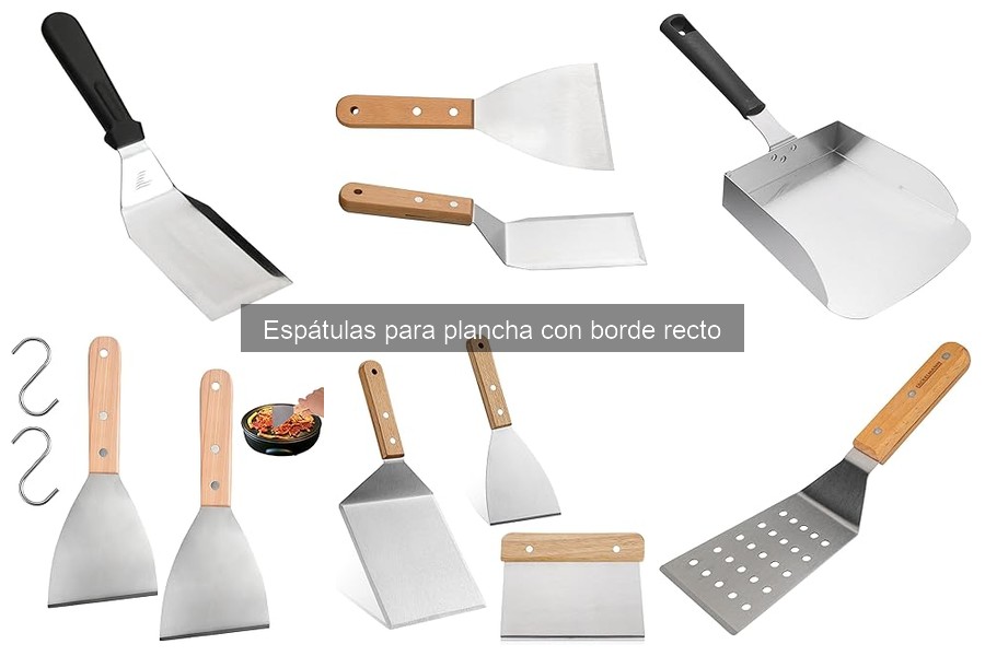 Dónde comprar espátulas para plancha con borde recto