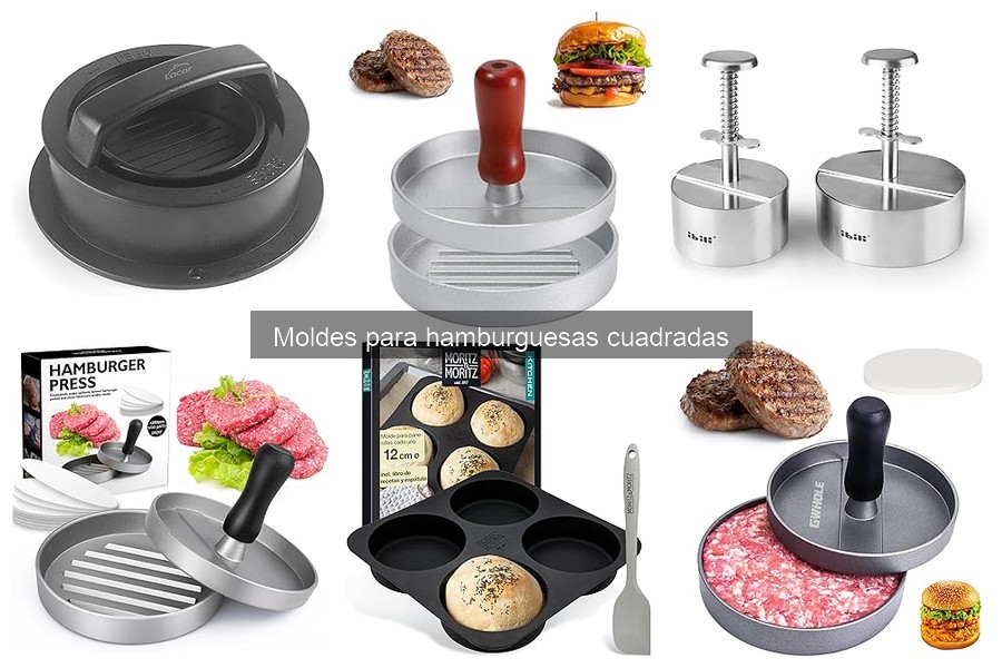 Dónde comprar moldes para hamburguesas cuadradas fácilmente