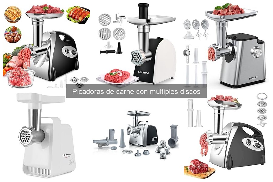 Dónde comprar picadoras de carne con múltiples discos