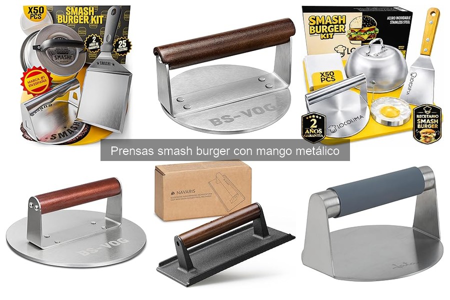 Dónde comprar una prensa smash burger con mango metálico