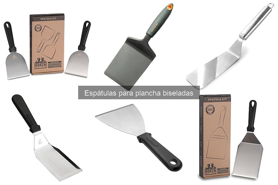 Elige la mejor espátula biselada para plancha en casa