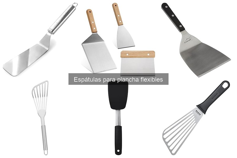 Espátulas flexibles para planchas: acero vs. piedra