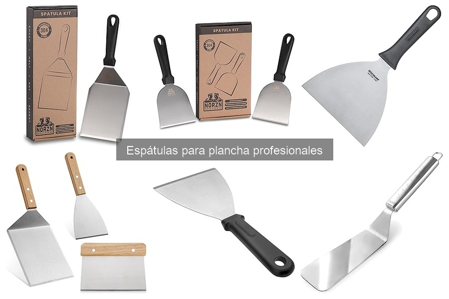 Guía de compra de espátulas para plancha profesionales