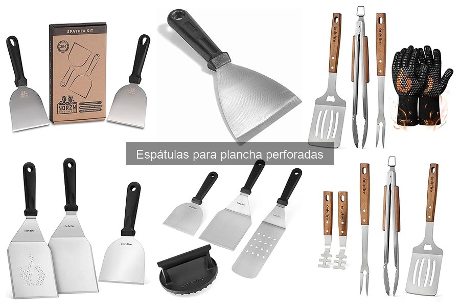 Guía de compra de espátulas perforadas para plancha