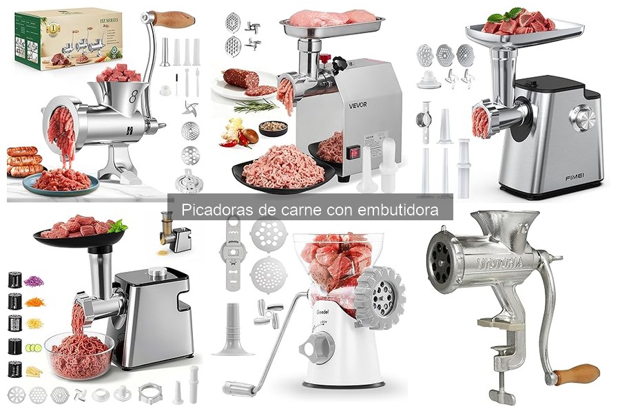 Guía de compra: picadoras de carne con embutidora