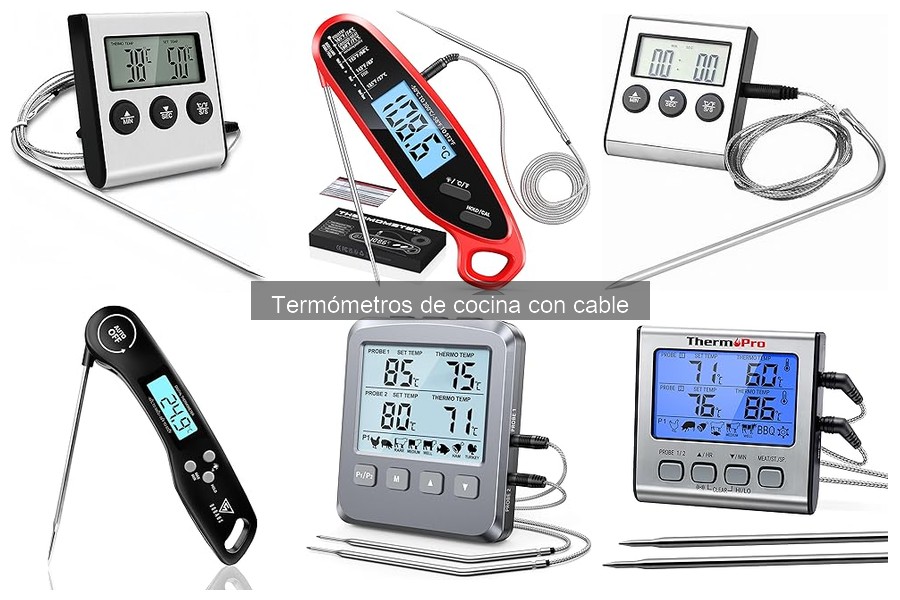 Guía para elegir termómetros de cocina con cable