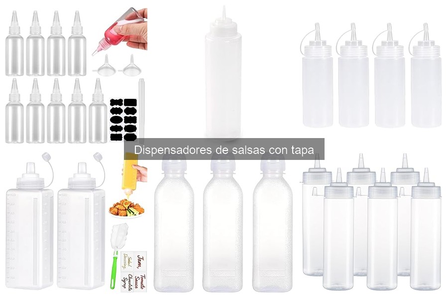 Guía para limpiar dispensadores de salsas con tapa
