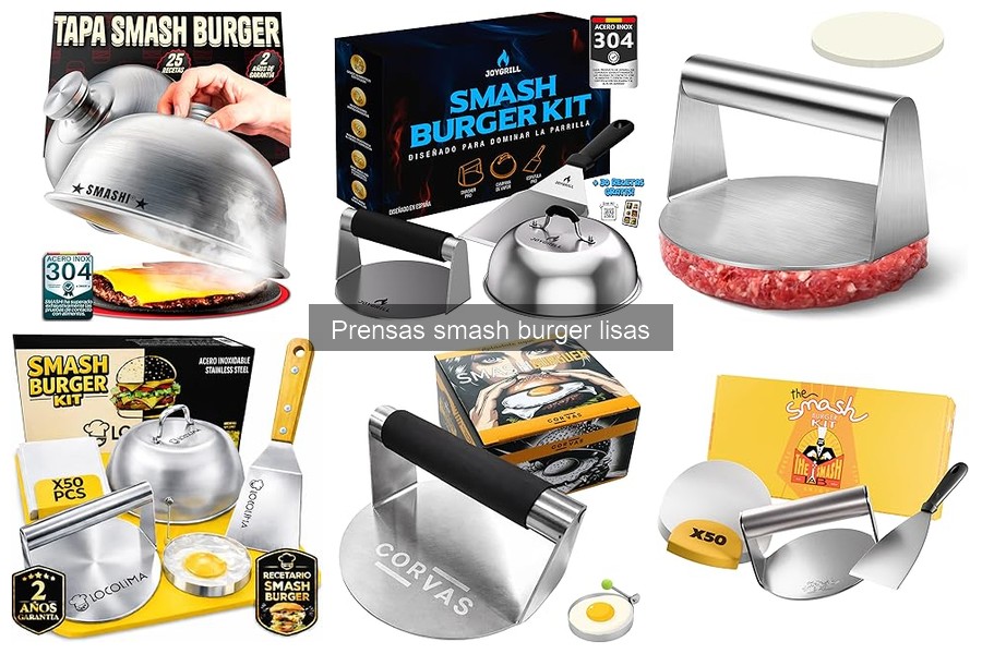 Impacto del material en prensas smash burger lisas