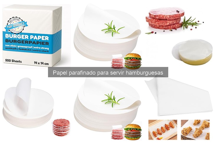 Mantenimiento y almacenamiento del papel parafinado para hamburguesas
