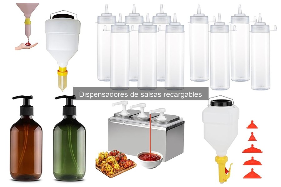 Mantenimiento y limpieza de dispensadores de salsas recargables