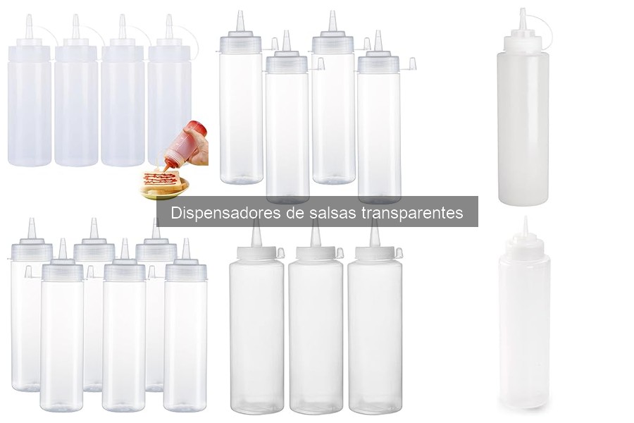 Mantenimiento y limpieza de dispensadores de salsas transparentes