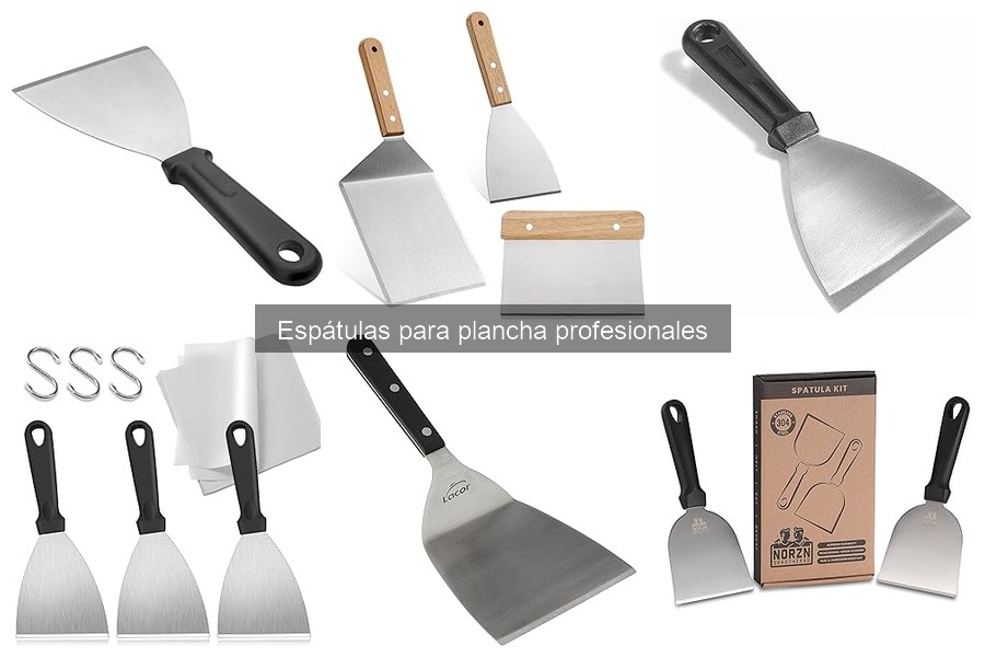 Mantenimiento y limpieza de espátulas para plancha profesional