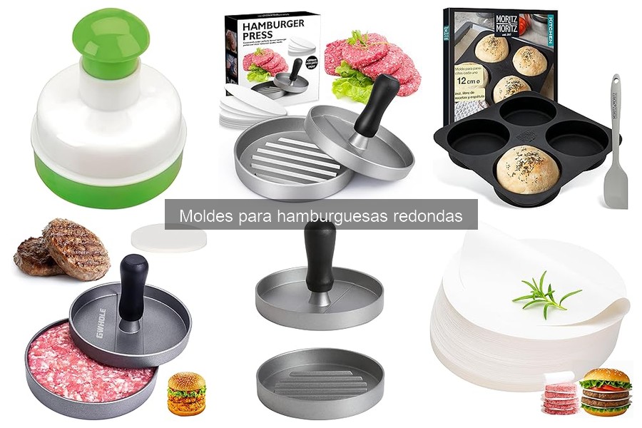 Mantenimiento y limpieza de moldes para hamburguesas redondas