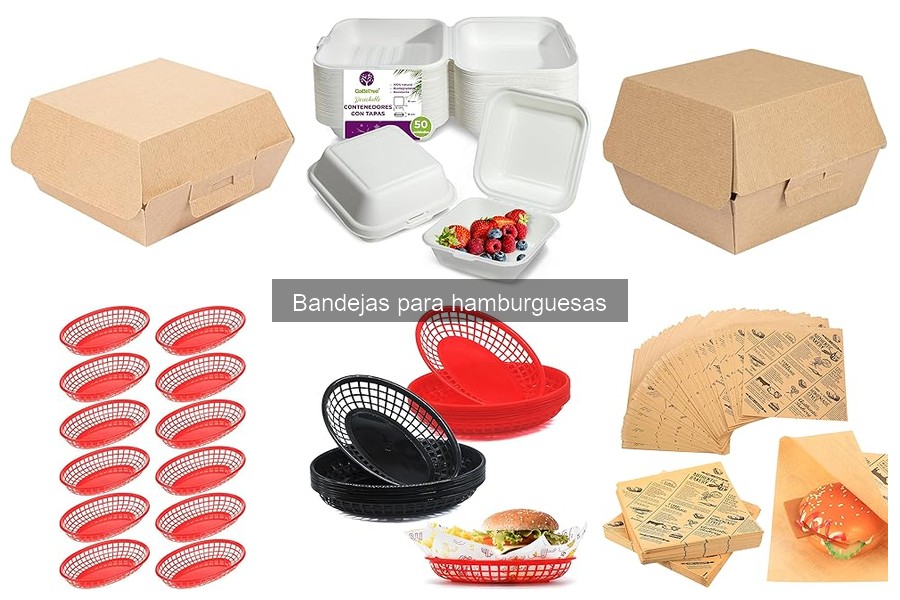 Mejores bandejas para hamburguesas: Comparativa 2023