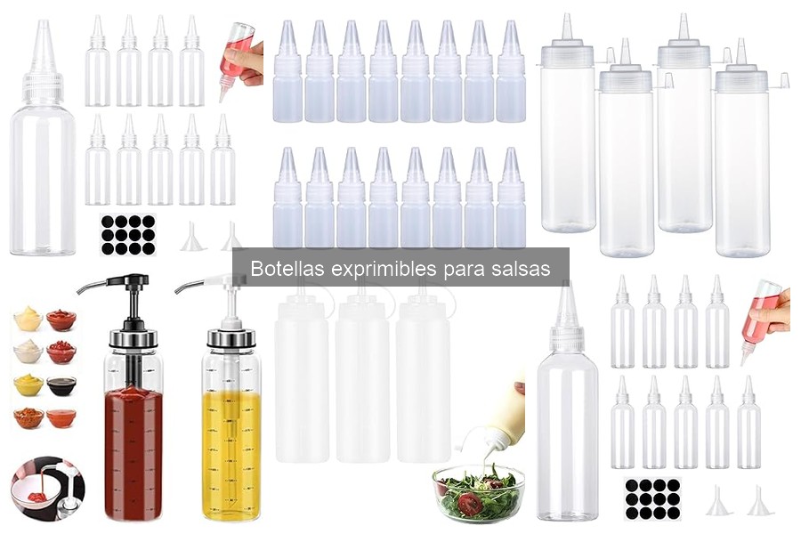 Mejores botellas exprimibles para salsas en 2023