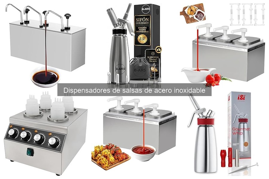 Mejores dispensadores de salsas de acero inoxidable para casa