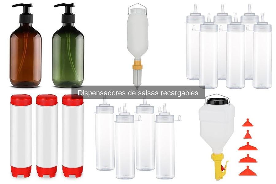 Mejores dispensadores de salsas recargables para tu cocina